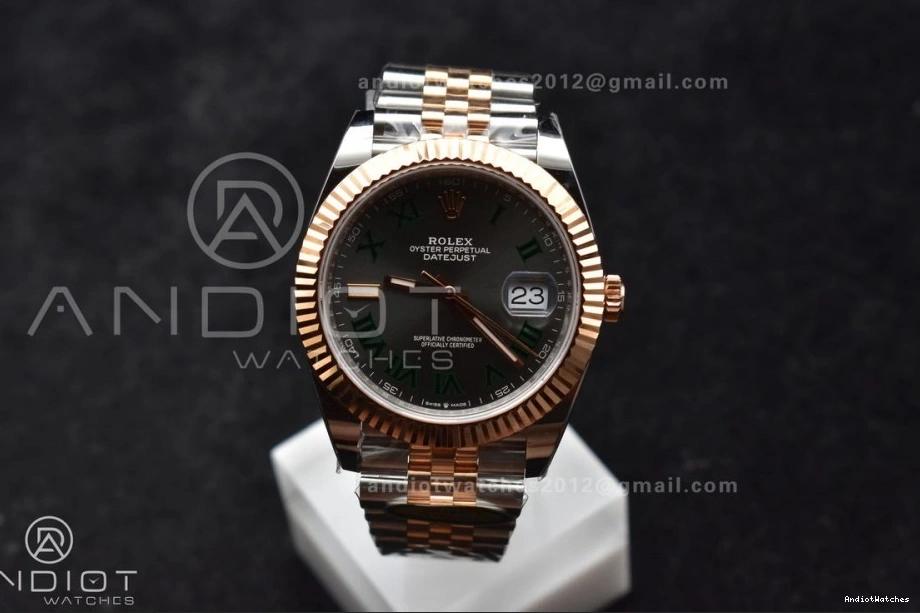 on RG 1:1 Gray ARF (Gain SH3235 612 Jubilee Steel SS SS RG Edition Bracelet 41 FreshLook Roman Green 126333 DateJust Dial Weight) 904L Best 1003